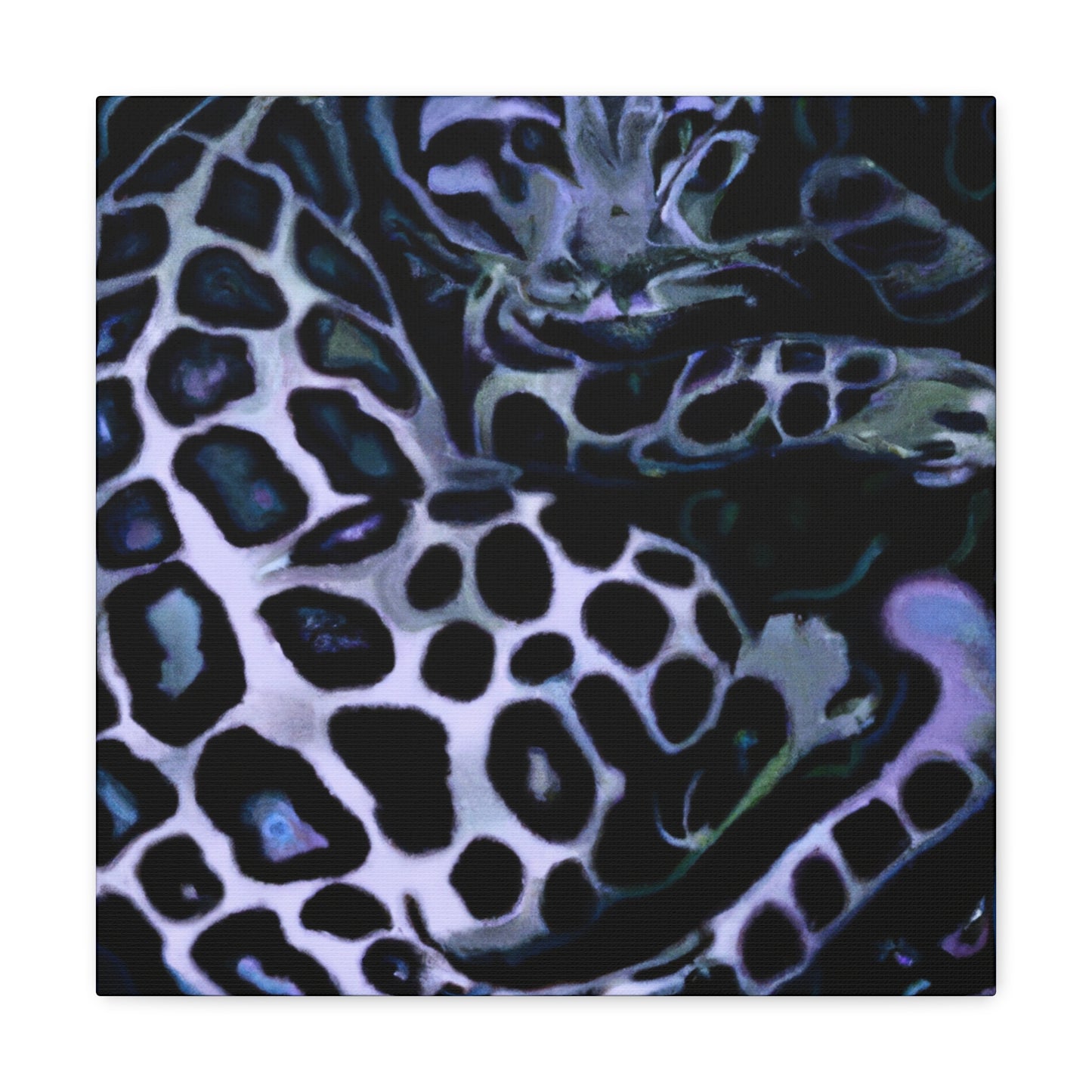 "Clouded Leopard Dreamscape" - Canvas