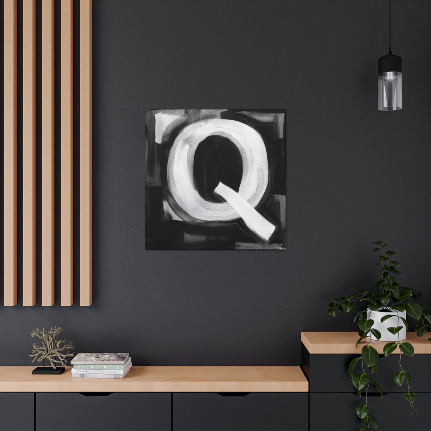 "Q's Dynamic Reflection" - Canvas