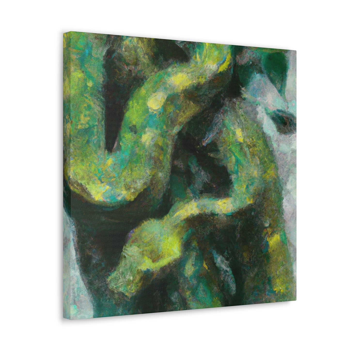 "Green Tree Python Vista" - Canvas