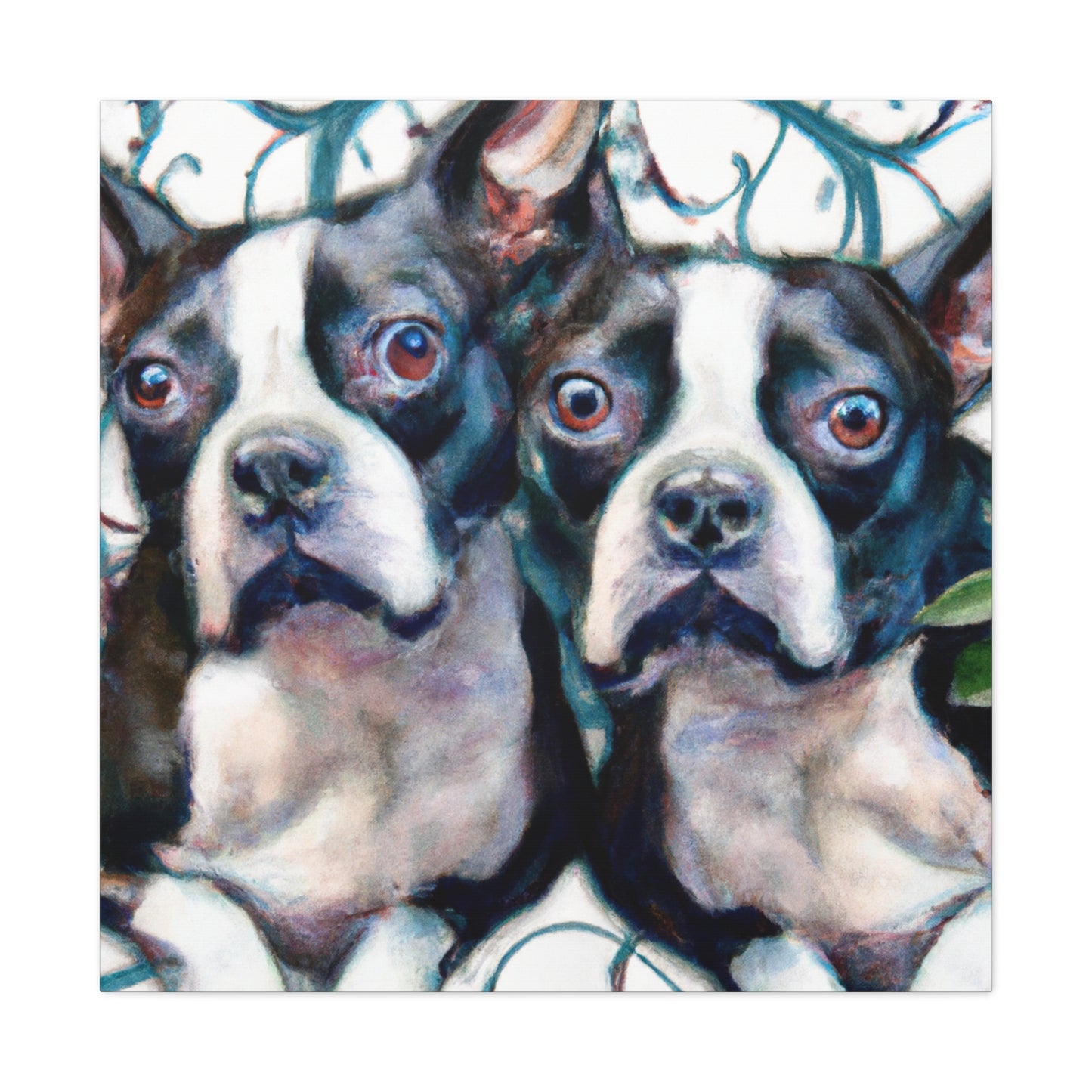 Boston Terrier Elegance - Canvas