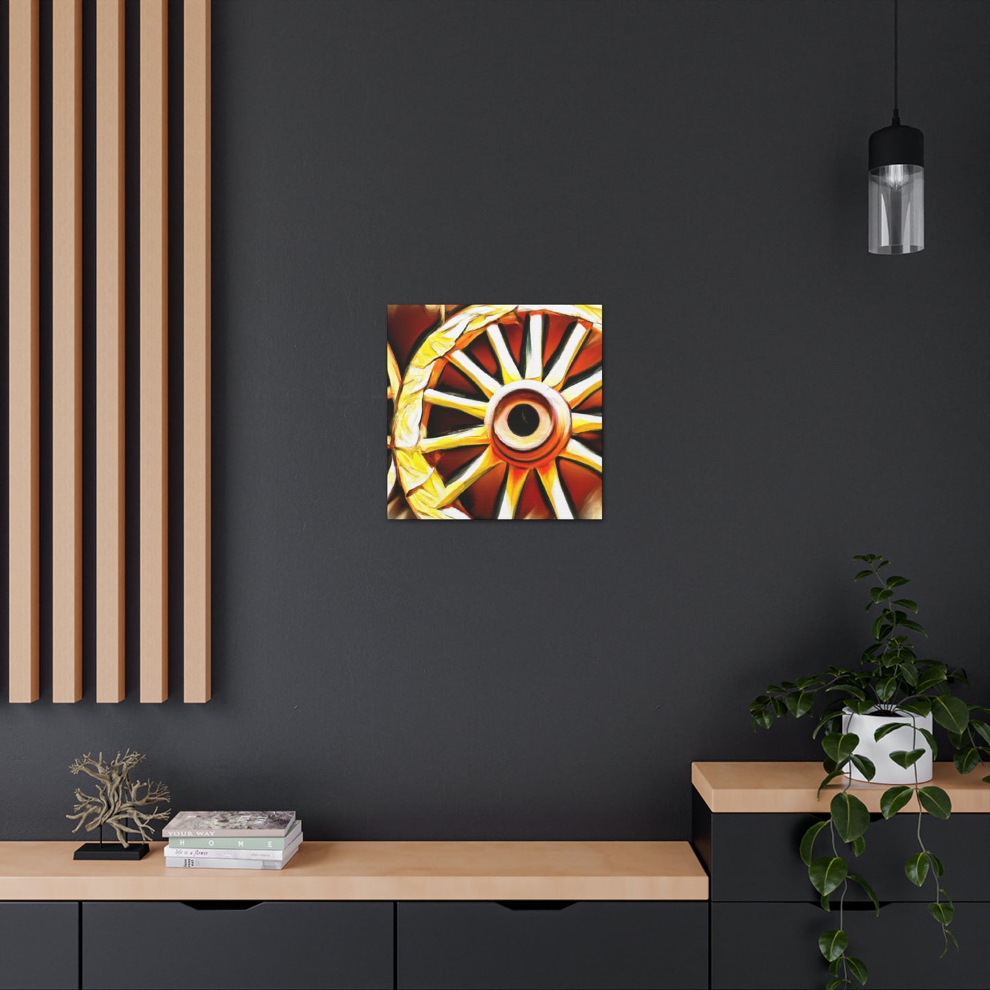 "Wheels of Folklore" - Canvas