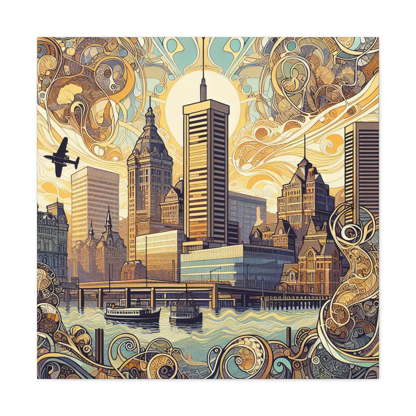 "Baltimore's Organic Elegance" - Canvas