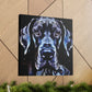 Great Dane in Deco. - Canvas