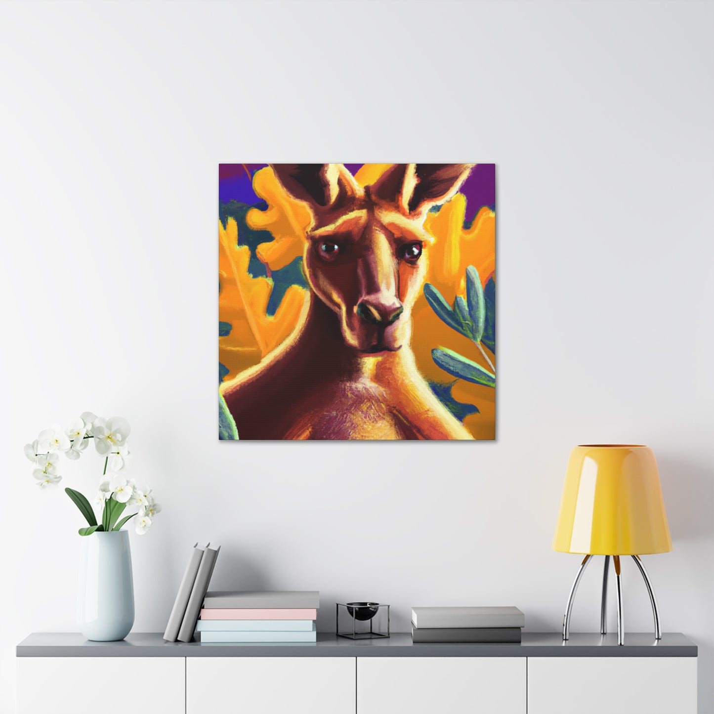 Kangaroo in Nature - Canvas