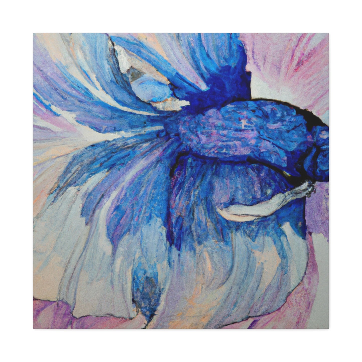 Betta Swimming Colors - Canvas