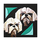 "Shih Tzu in Deco" - Canvas