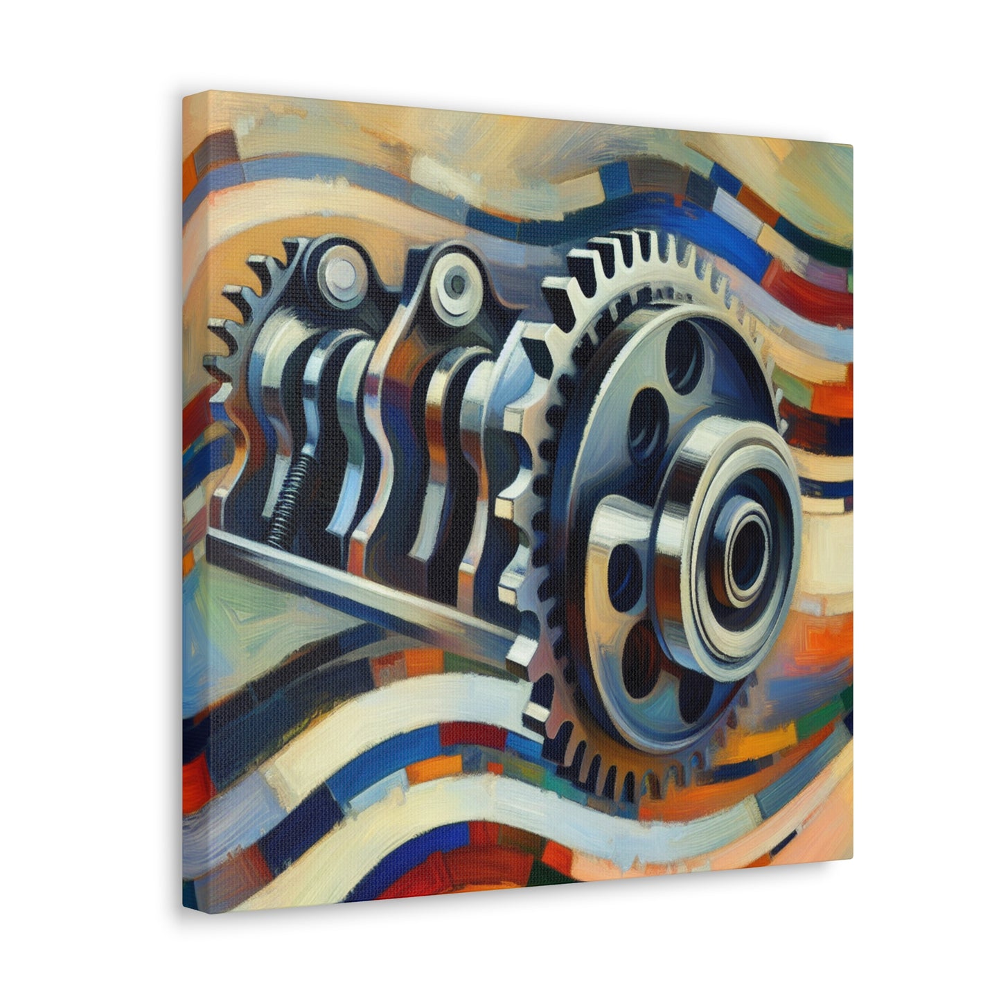 "Industrial Symphony of Camshaft" - Canvas