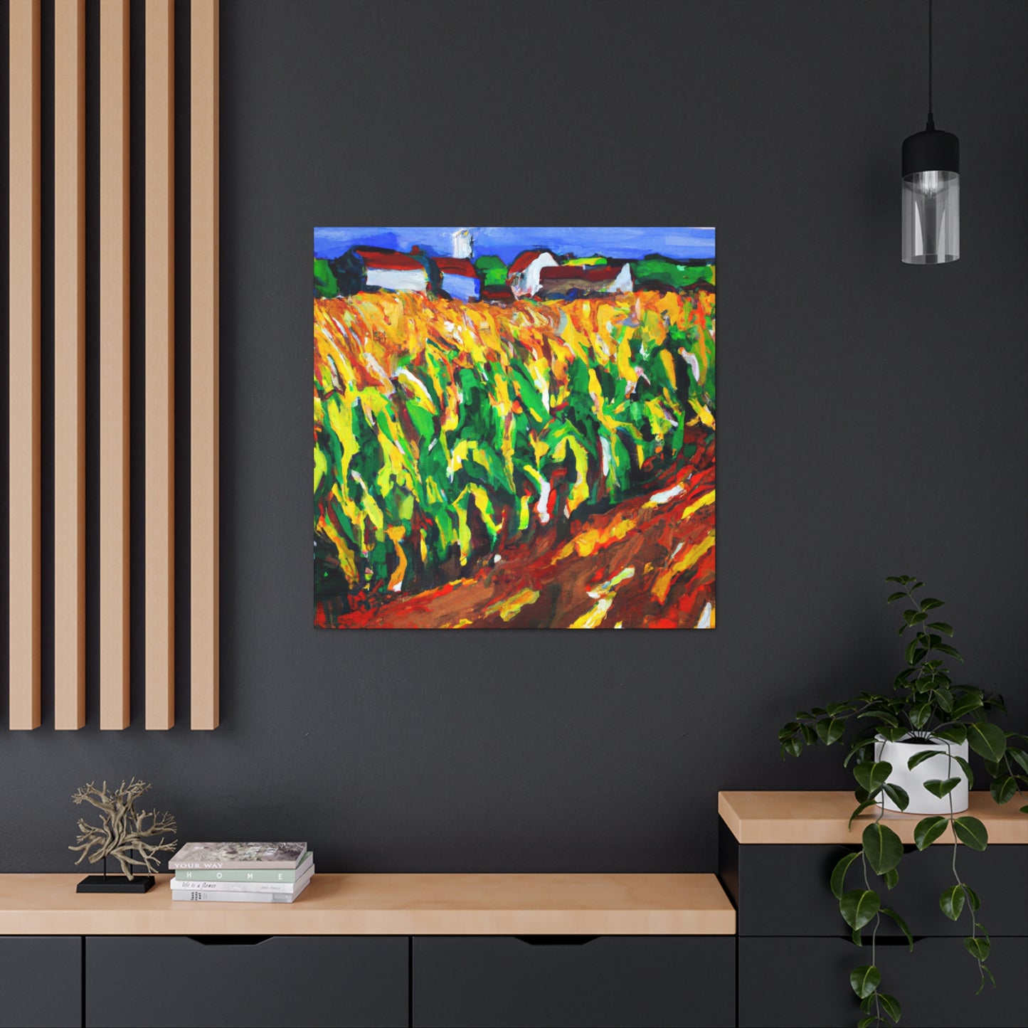 Golden Corn Harvesting - Canvas