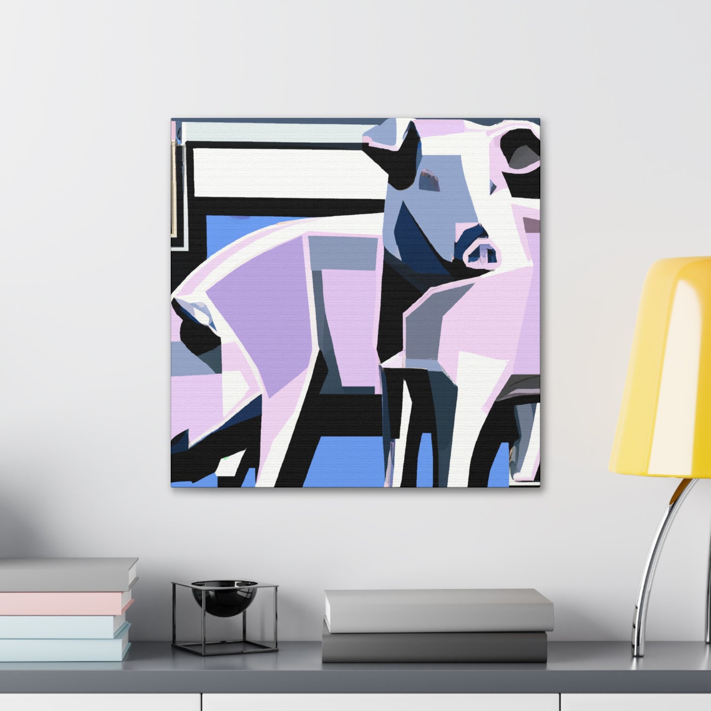 Pig in Art Deco - Canvas