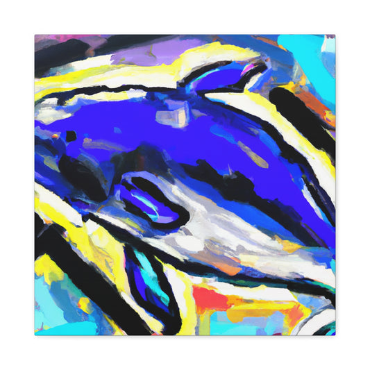 "Dolphin Within Abstraction" - Canvas