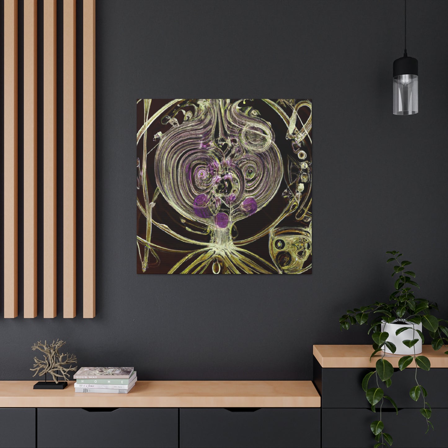 Onion in Steampunk Style - Canvas