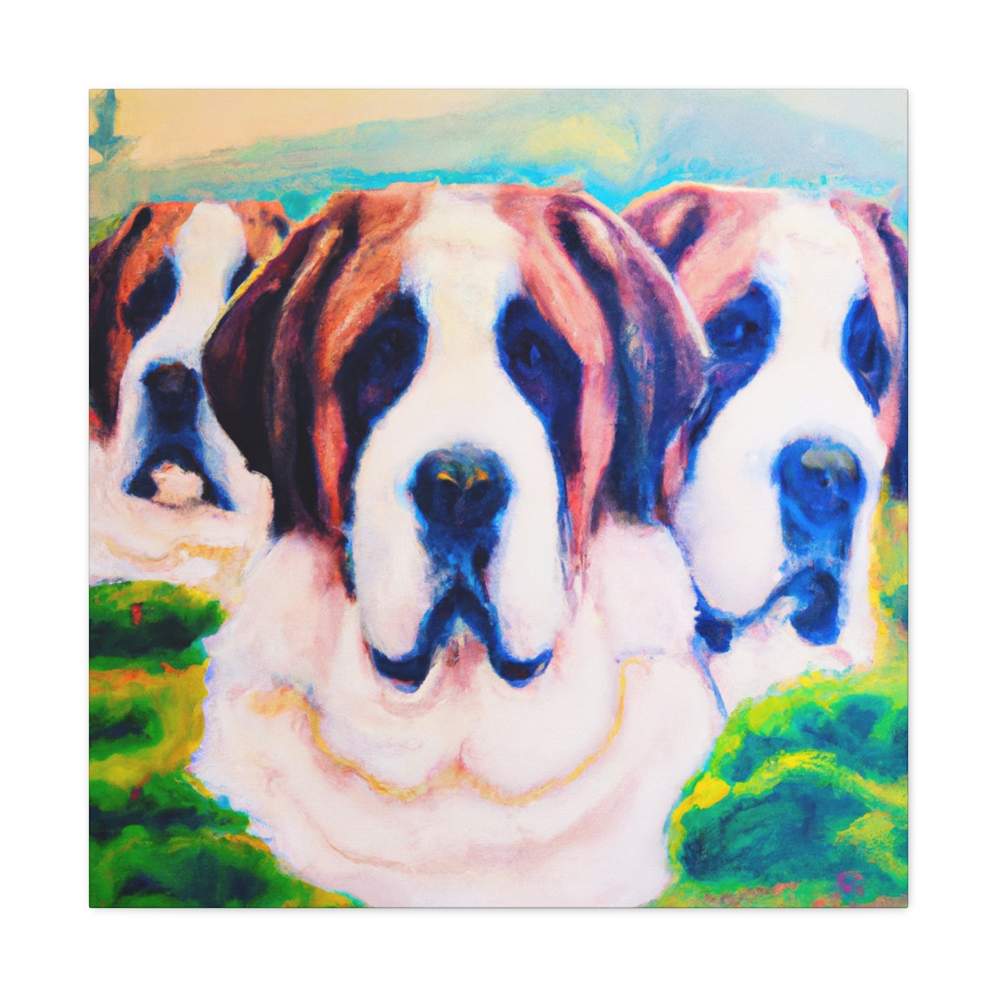 St. Bernard's Surreal Dream - Canvas