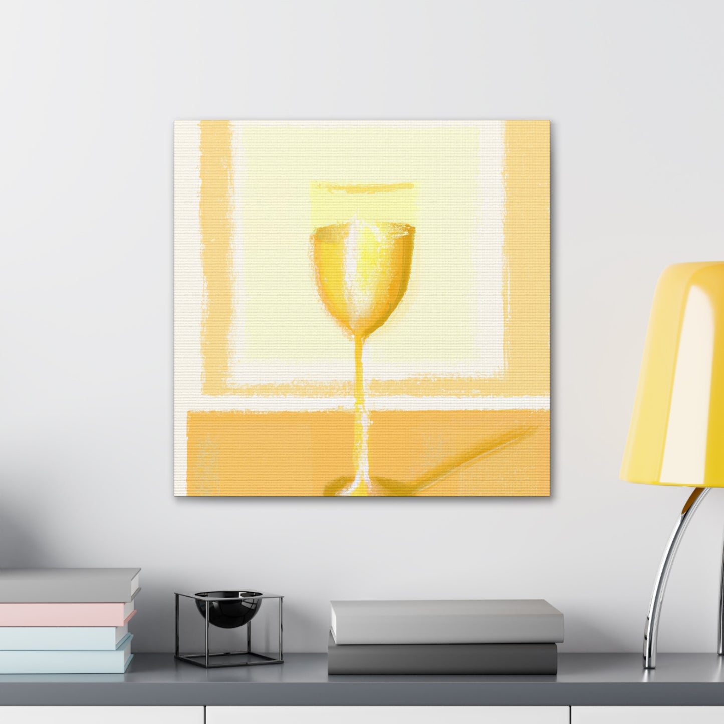 "Wine and Reflection". - Canvas