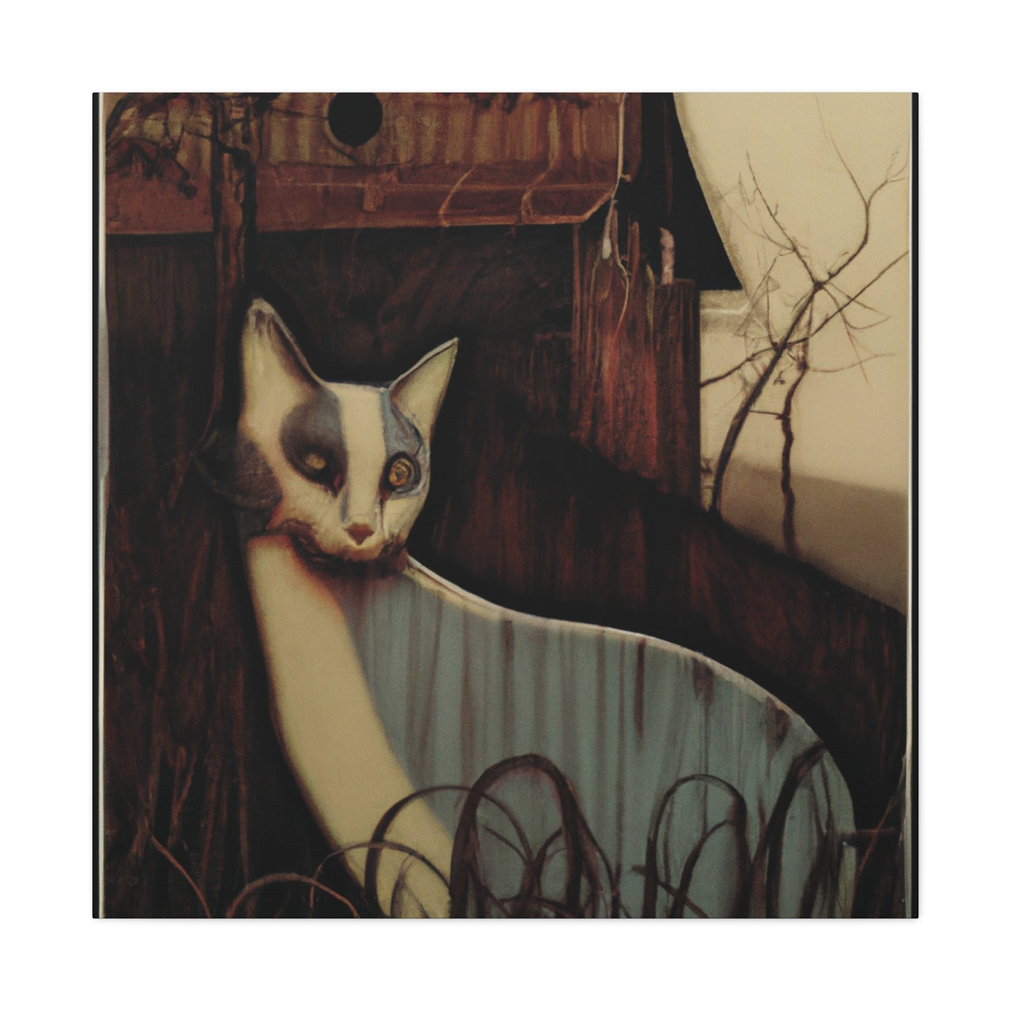 Cat of the Barn - Canvas