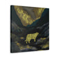 Cougar Art Abstract - Canvas