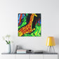 Giraffe in Abstract Forms - Canvas