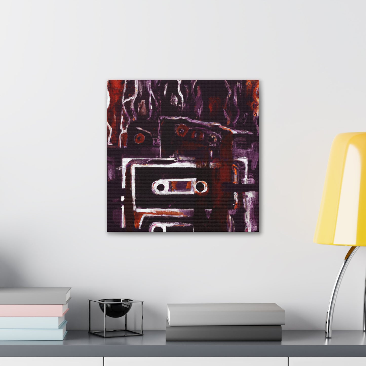 "Cassette Tape Collage" - Canvas