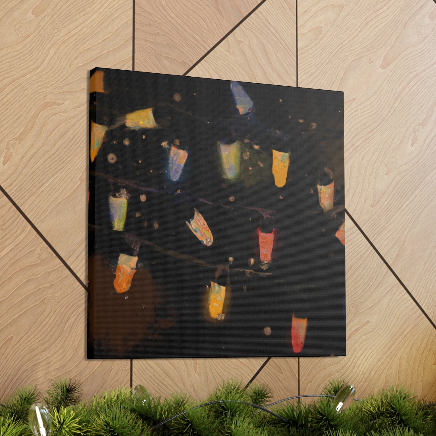 "Christmas of Bright Lights" - Canvas