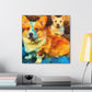 Corgi in Impressionism - Canvas