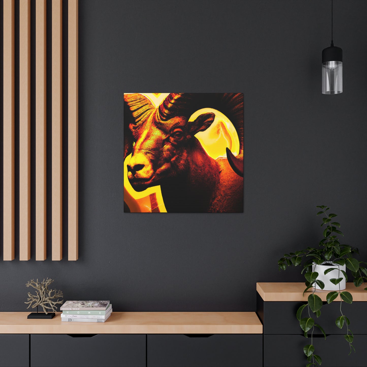 "Bighorn Deco Brilliance" - Canvas