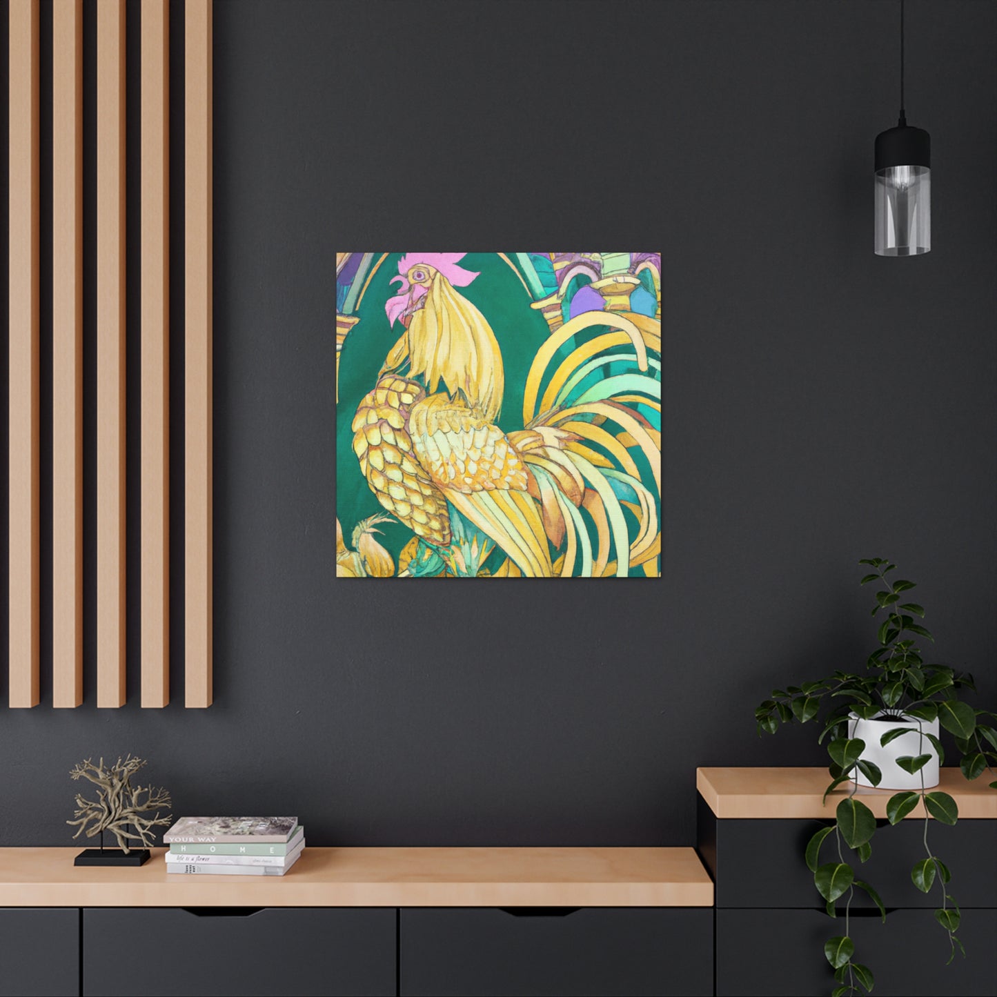 "Chicken in Bloom" - Canvas