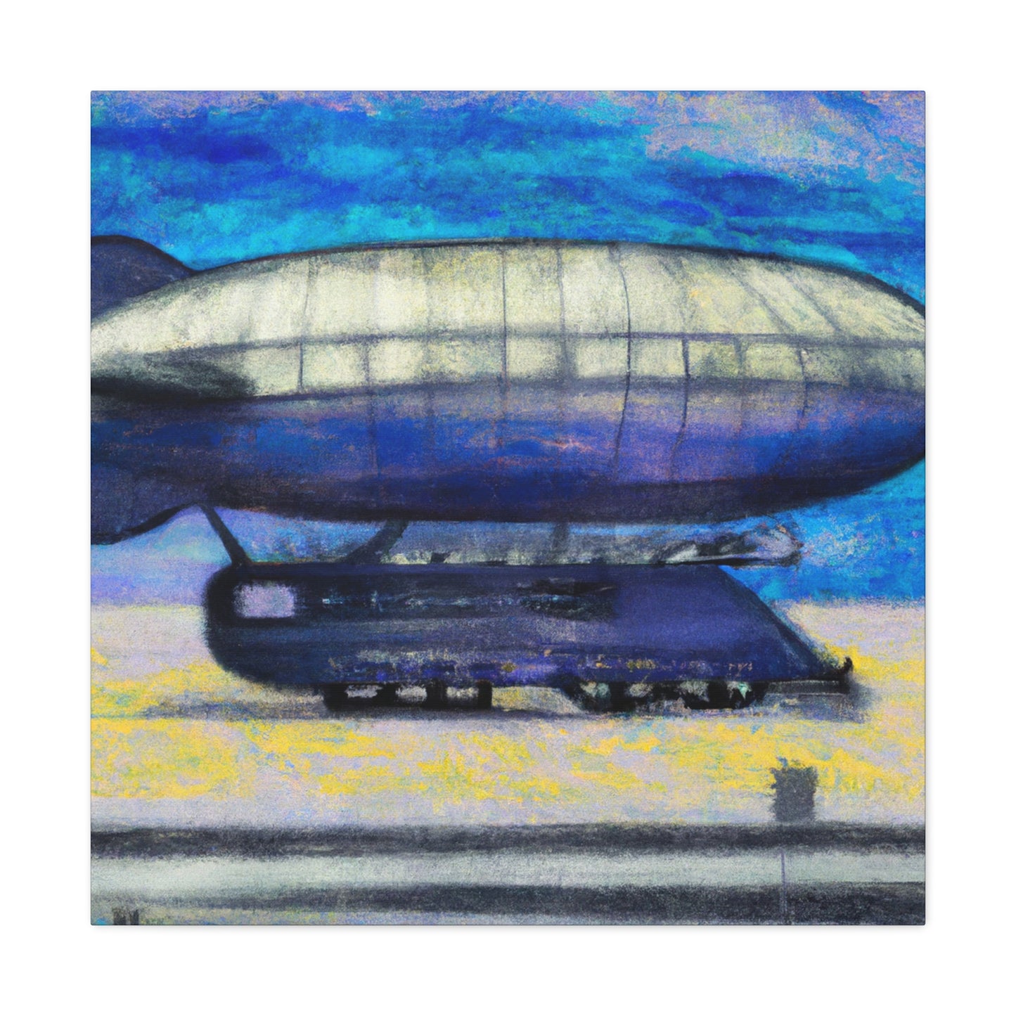 "Lofty Art Deco Blimp" - Canvas