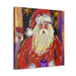 Santa Claus Abstraction - Canvas