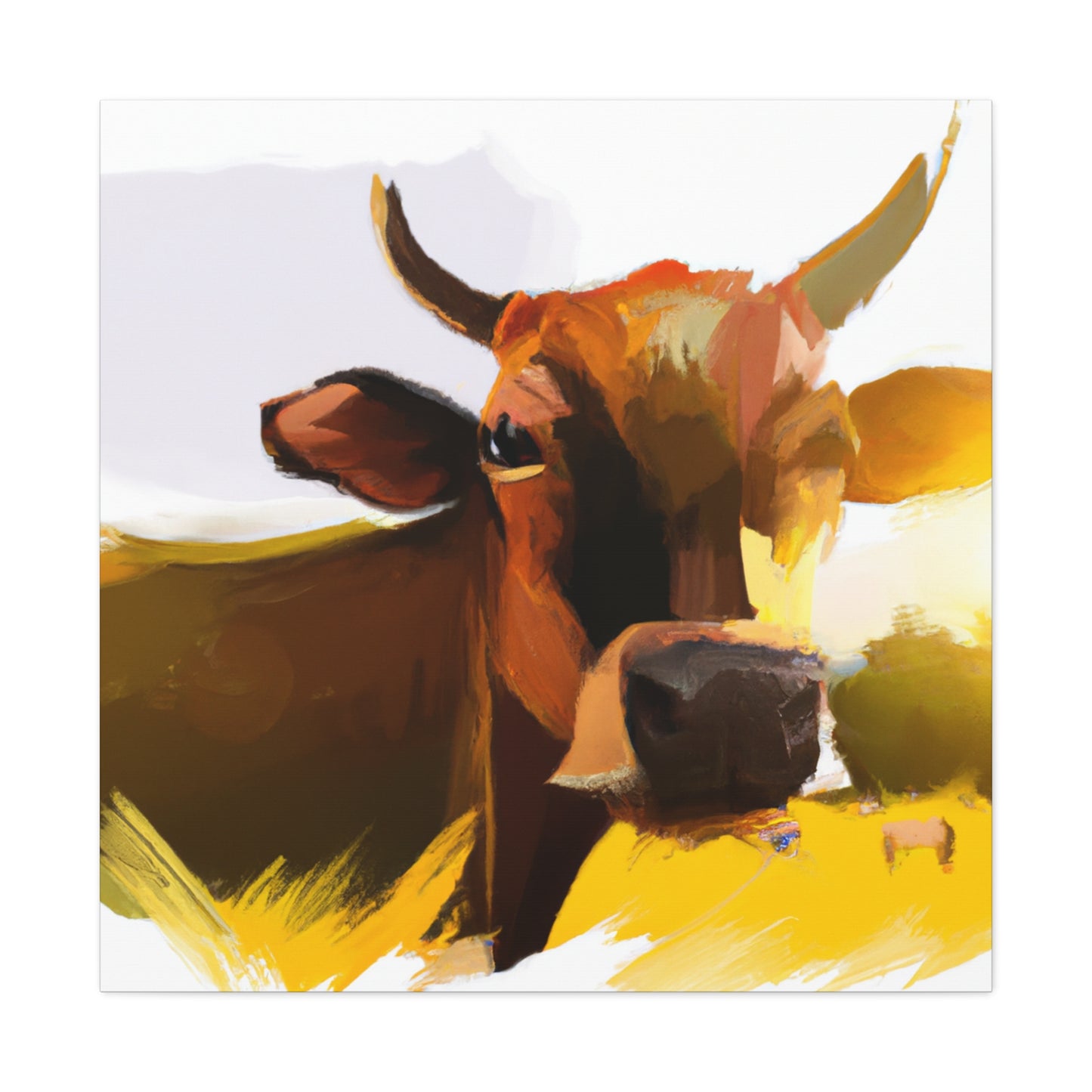 Pastoral Bovine Beauty - Canvas