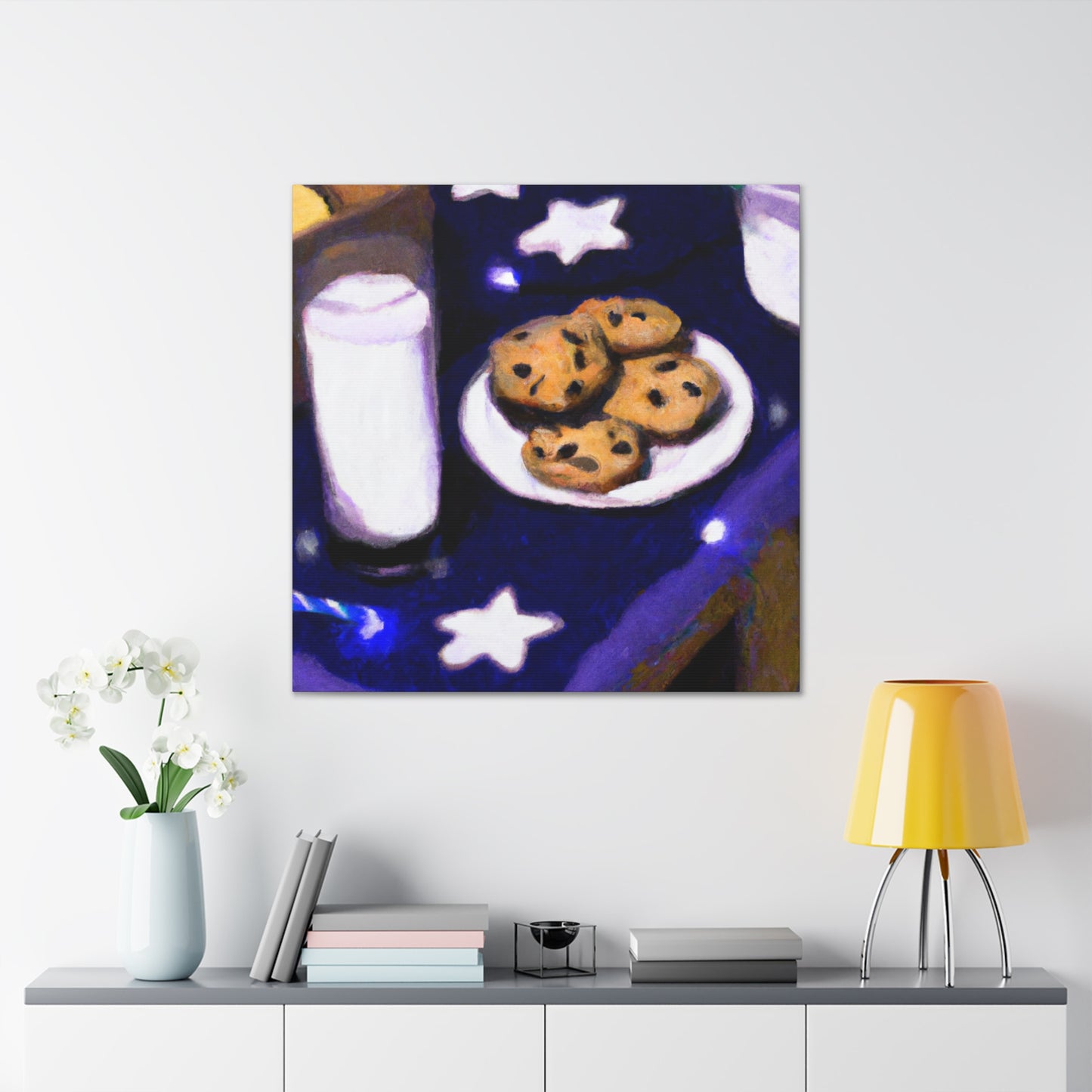 Milk and Cookie Delight - Canvas