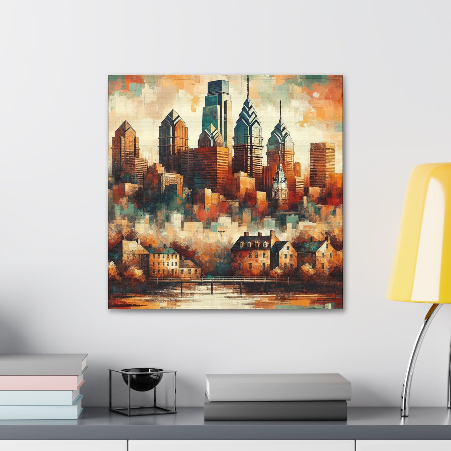 "City Pulse, Vibrant Echoes" - Canvas