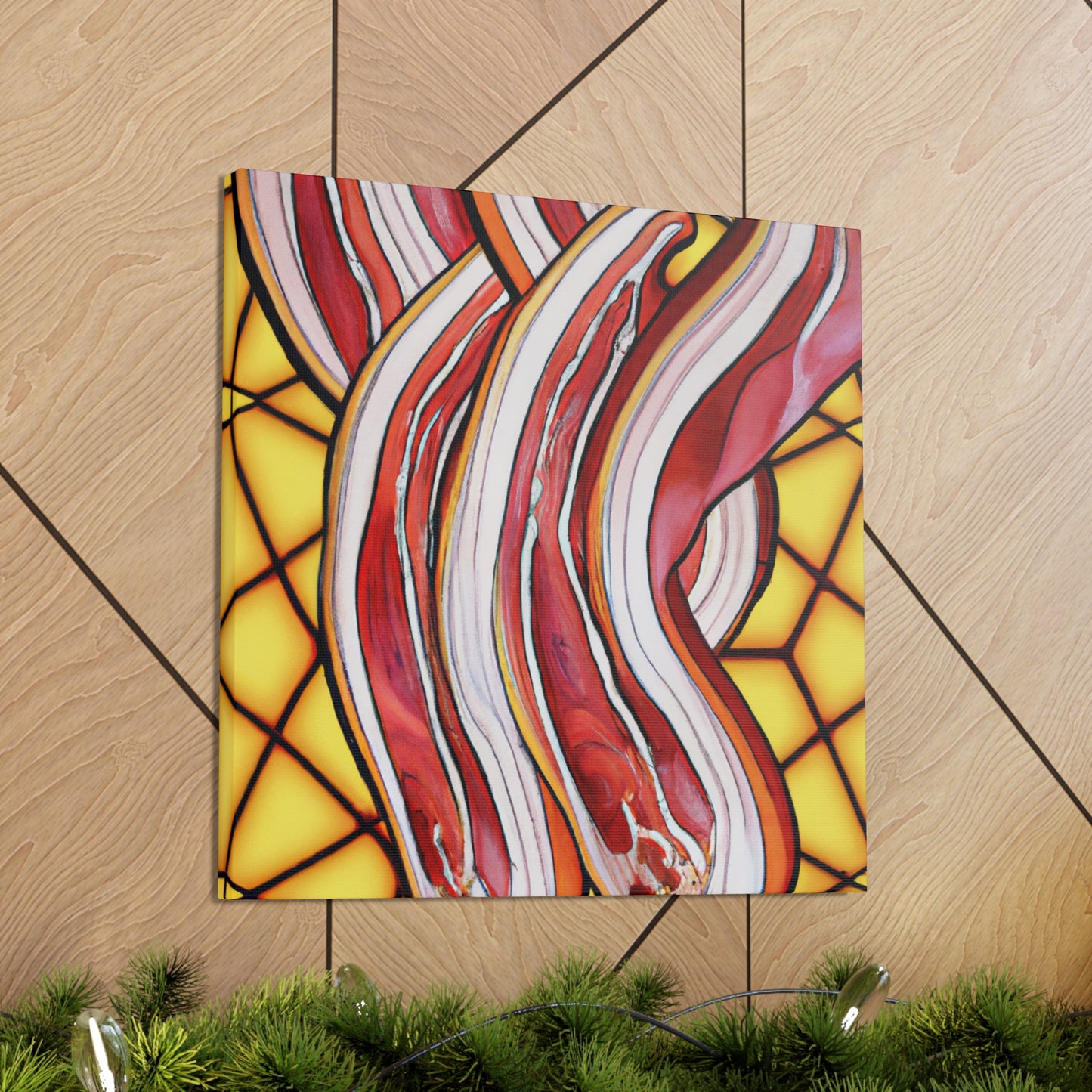 "Bacon in Art Nouveau". - Canvas