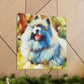 "Keeshond in Impressionism" - Canvas