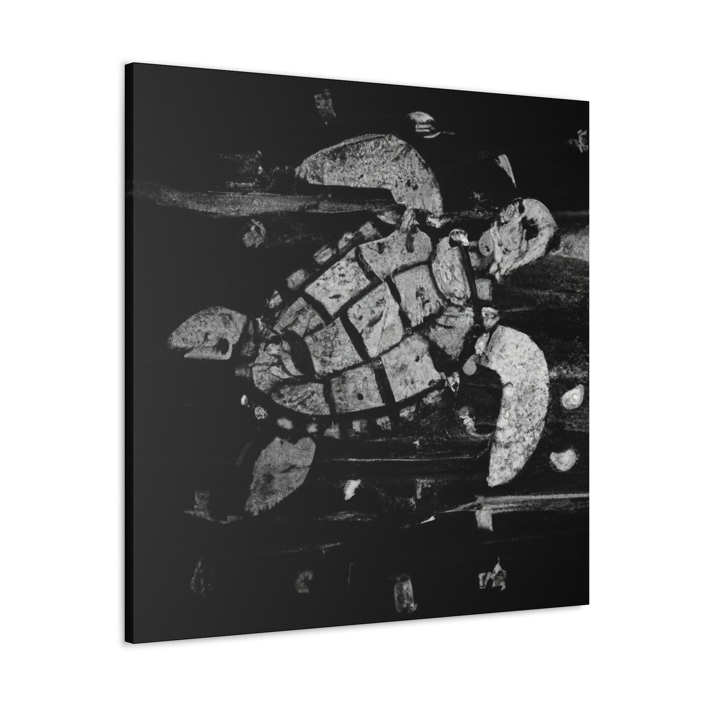 Sea Turtle Abstraction - Canvas