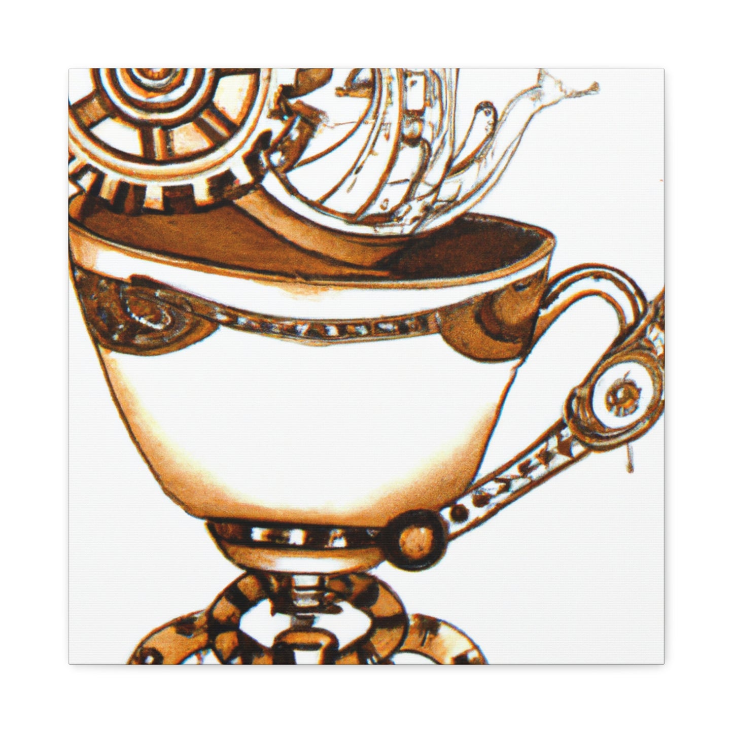 Cup of Steam Coffee - Canvas