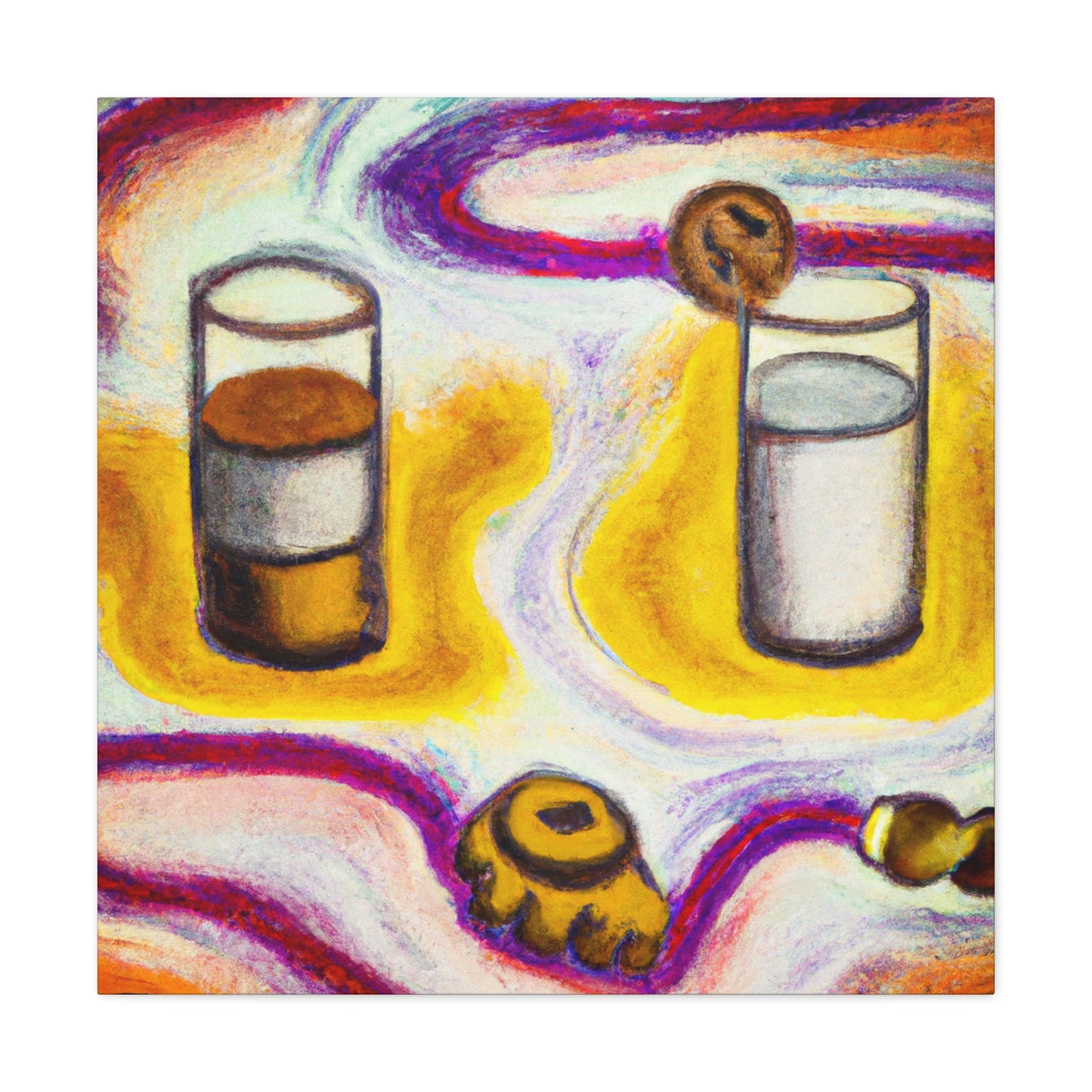 Milk and Cookies Joy - Canvas