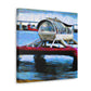 "Pontoon Boat Mirages" - Canvas