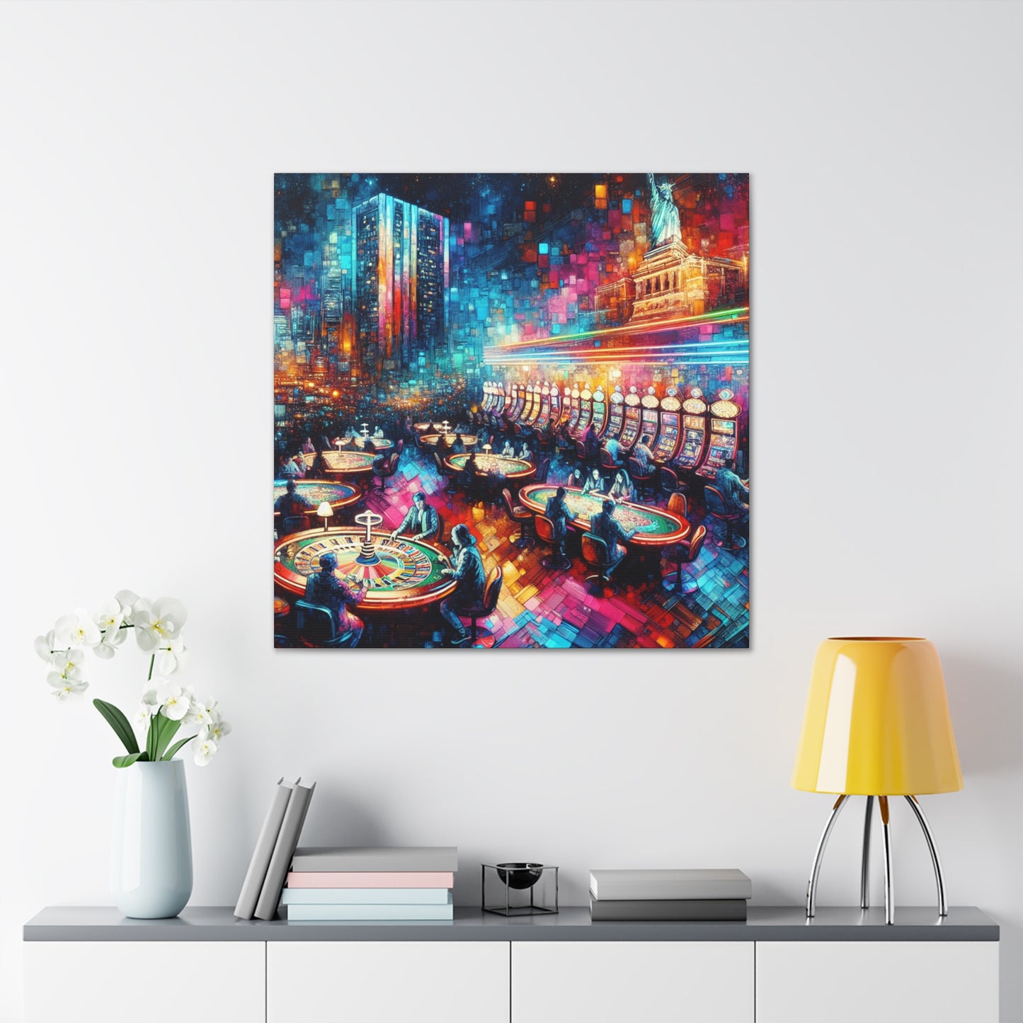 Gilded Dice Parlor - Canvas