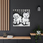 Sculpted Bichon Frise - Canvas