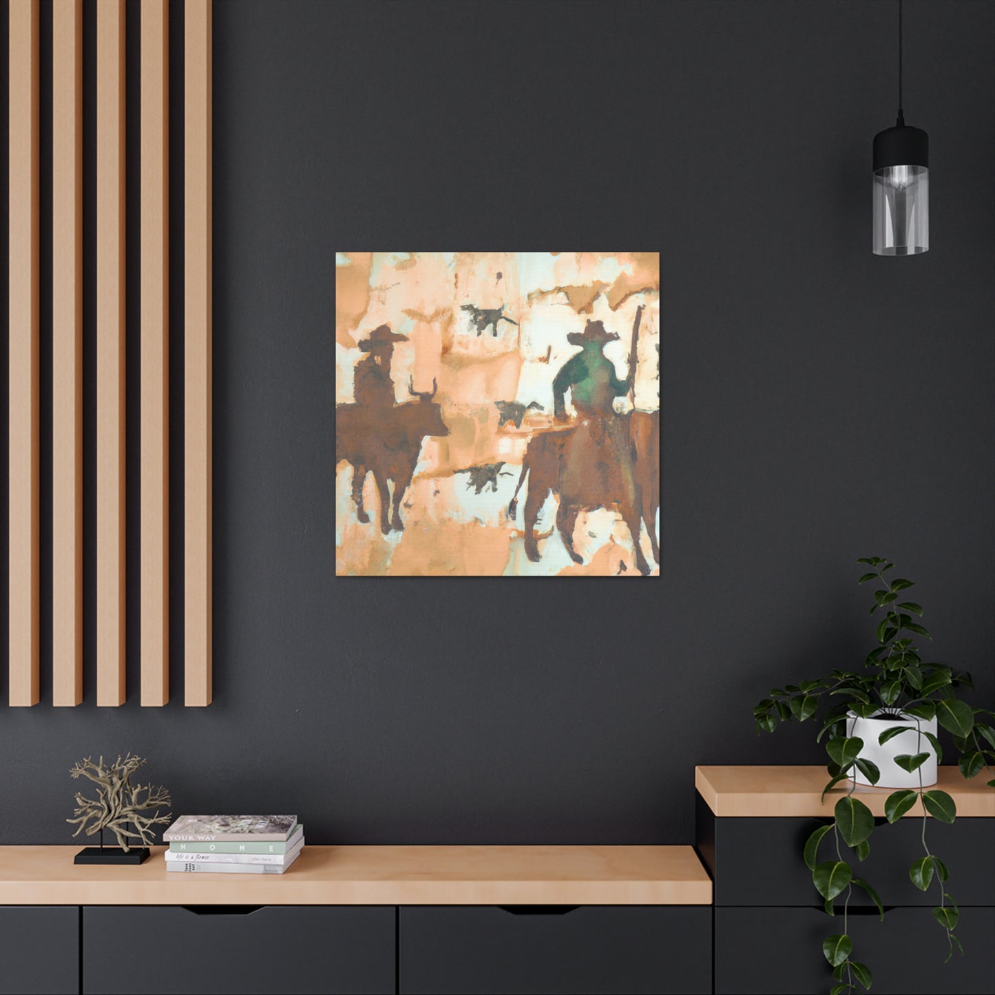 Driving Cattle Home - Canvas