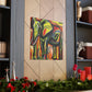 Elephant in Motion - Canvas