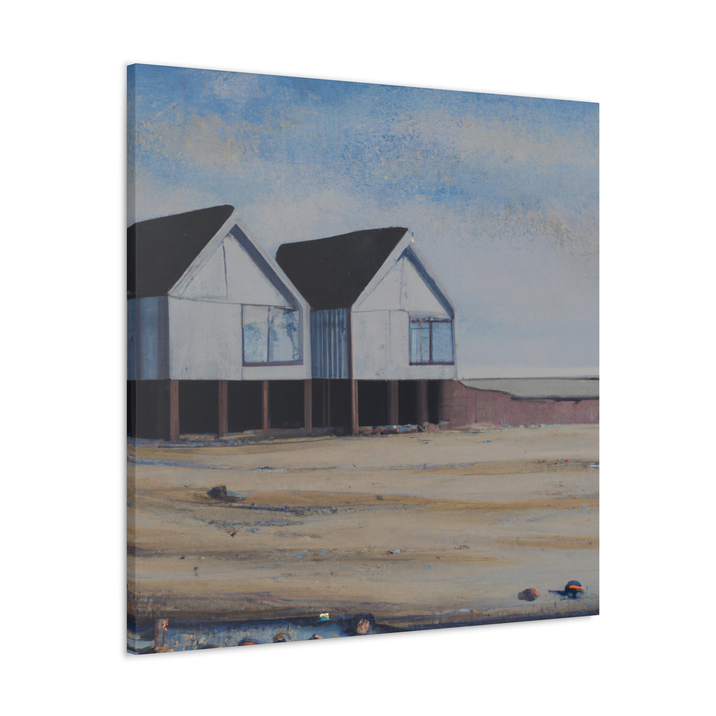 "Cottage Coast Reflection" - Canvas