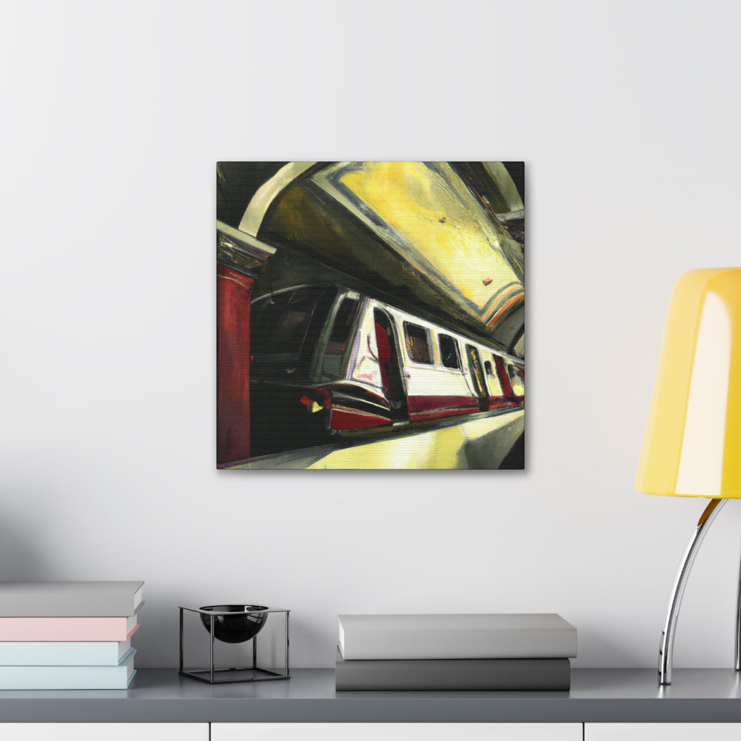 Subway Train Symphony. - Canvas