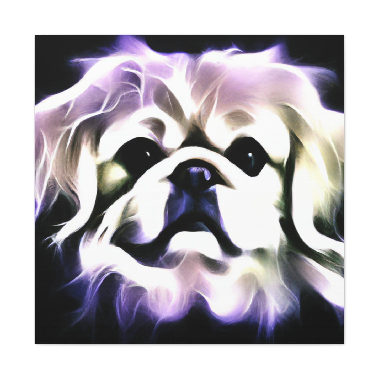 Pekingese Night Illumination - Canvas