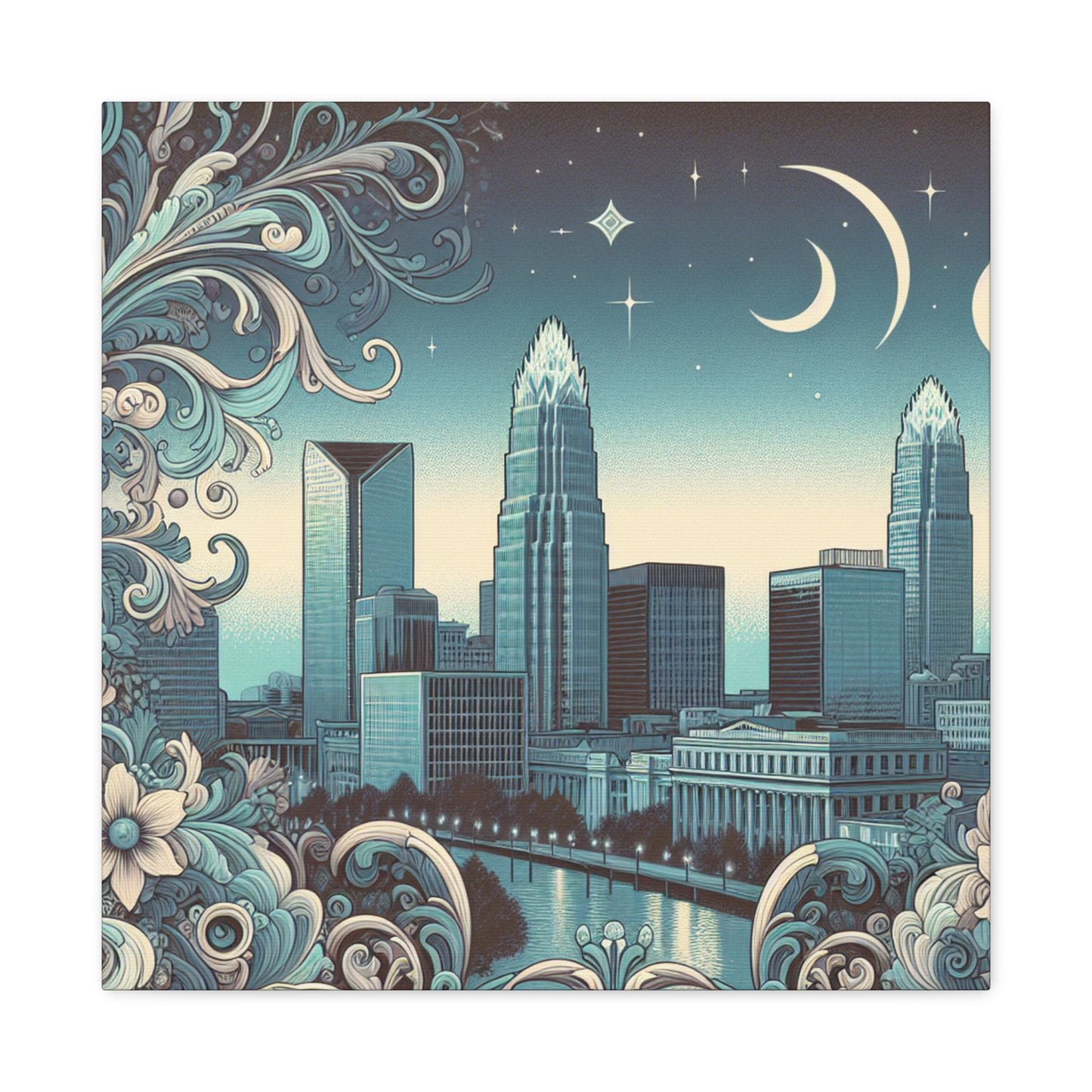 "Charlotte's Baroque Charm" - Canvas