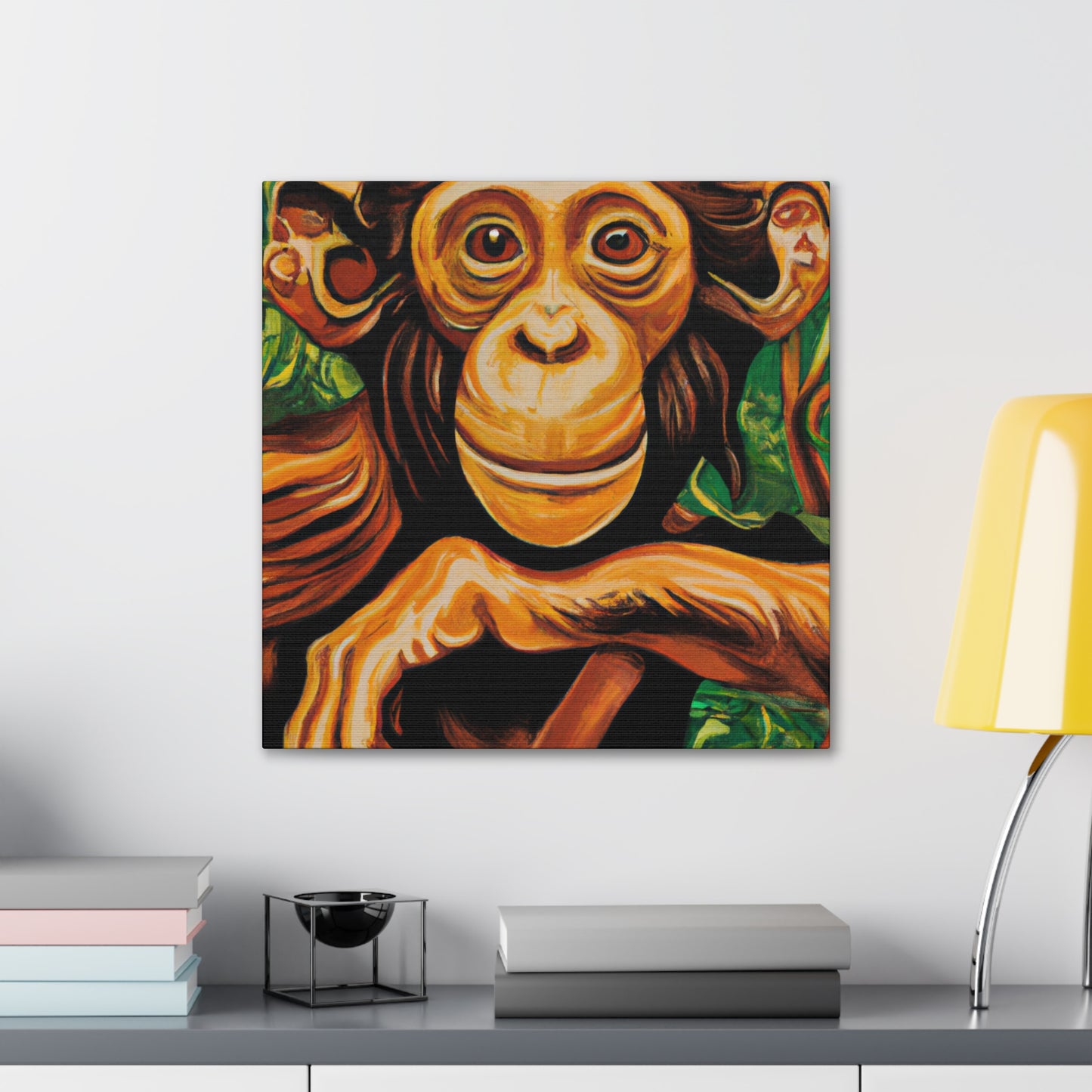 "A Chimpanzee's Dreamland" - Canvas