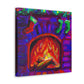 Fiery Flames Fauvism - Canvas