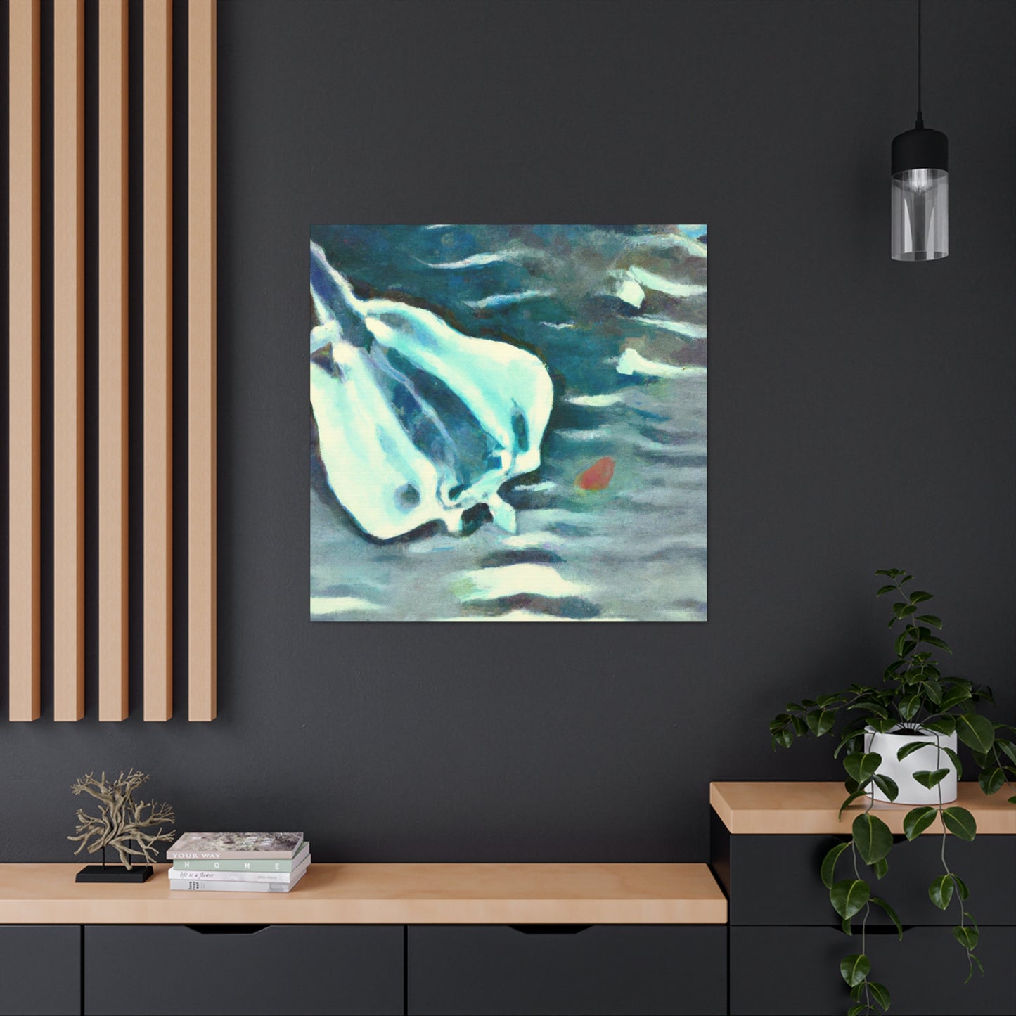 "Stingray in Expressionism" - Canvas