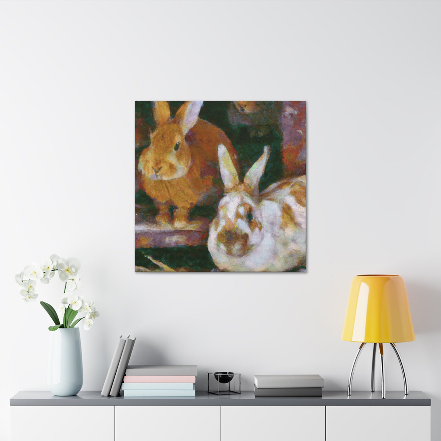 "Rabbit in the Meadow" - Canvas