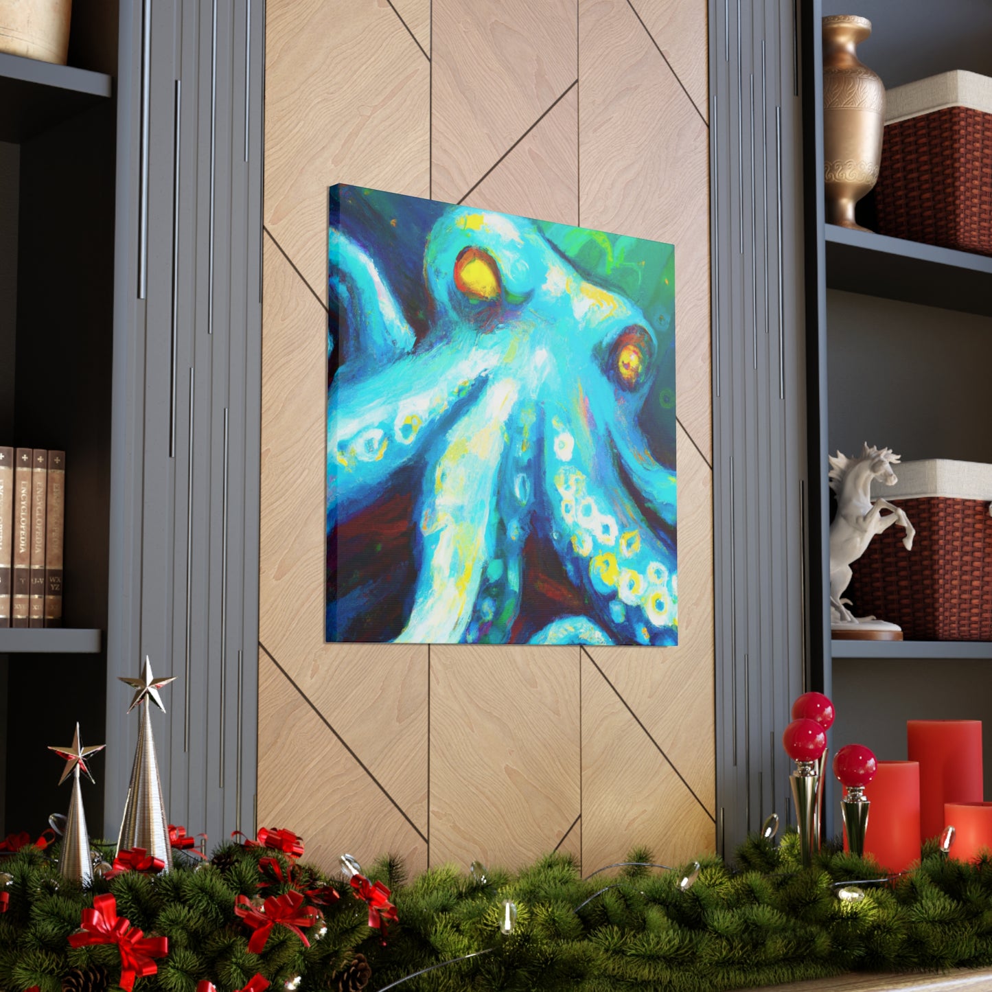 Octopus in Abstract. - Canvas