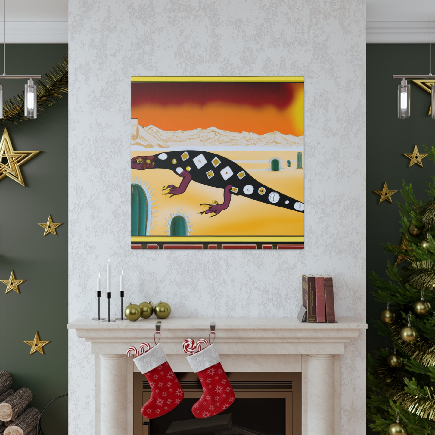 "Gila Monster Glamour" - Canvas